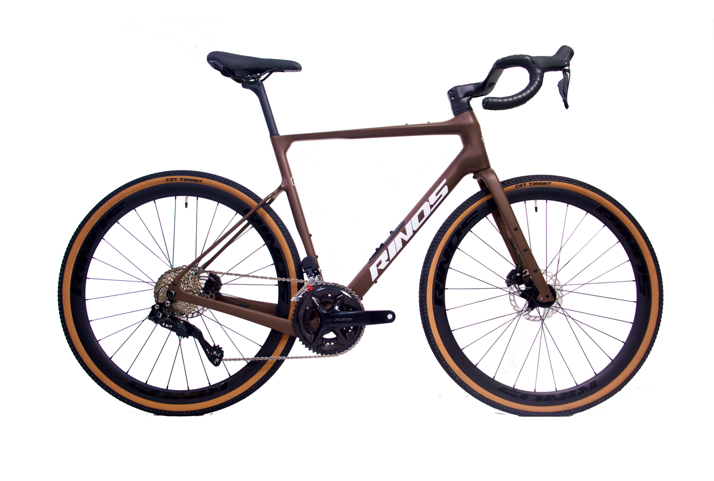 Coffee bicycle with 'Rinos' branding in full picture