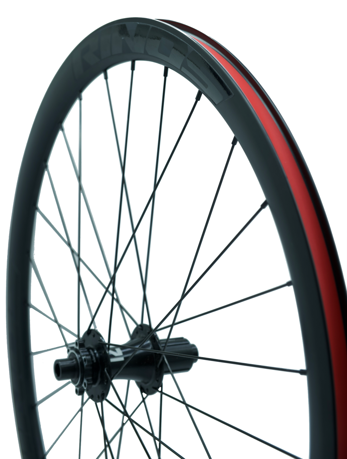 RINOS Road bike / Gravel bike aluminium wheels 28" with black spokes