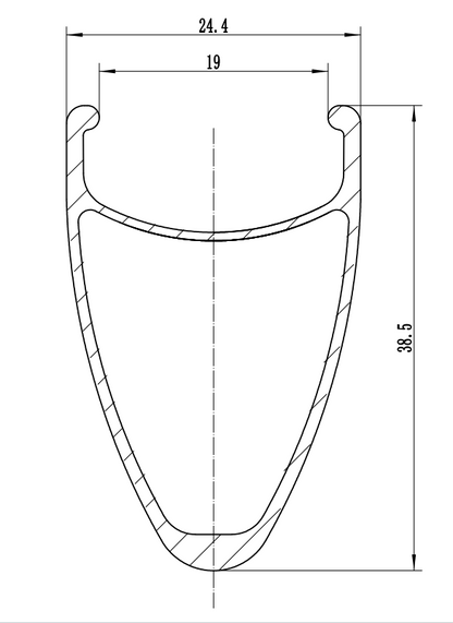 RINOS Koła aluminiowe pod rower szosowy / rower szutrowy 28” z czarnymi szprychami