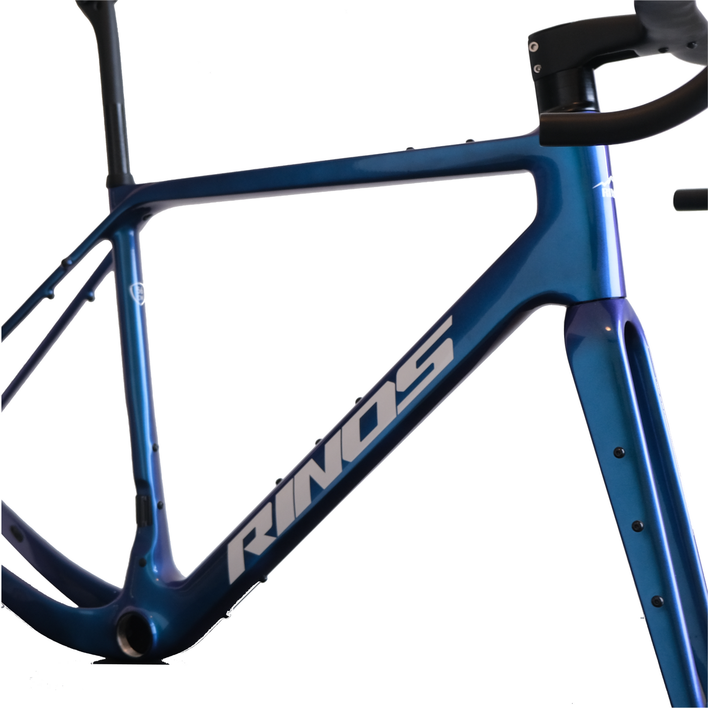 RINOS Rahmenset mit Gabel Sattelstütze Lenker Kohlefaser T800 